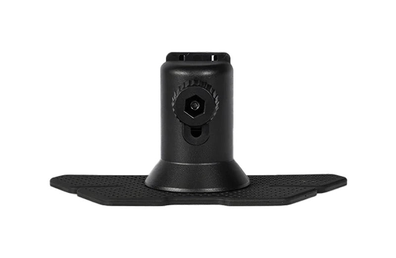 A black stand, on which the popscreen immerse mounts, for use in your car or vehicle